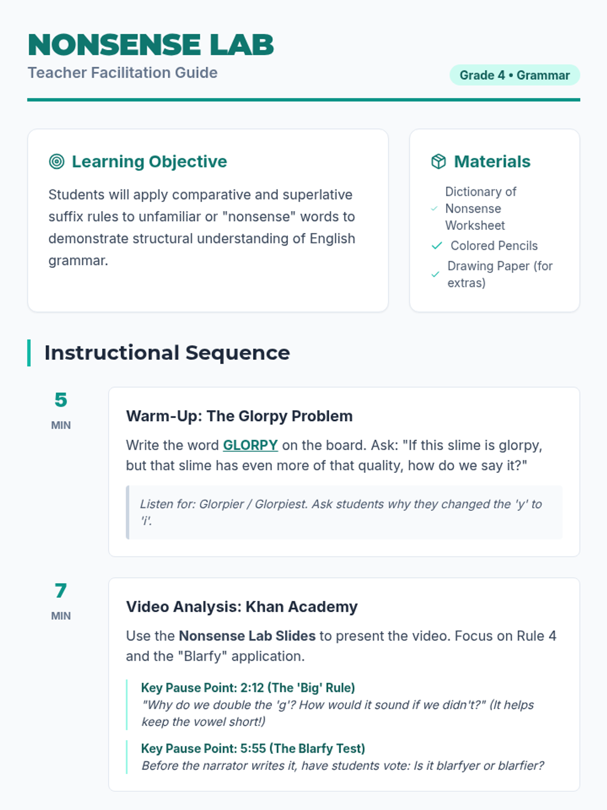 Nonsense Lab • Lesson • Lenny Learning