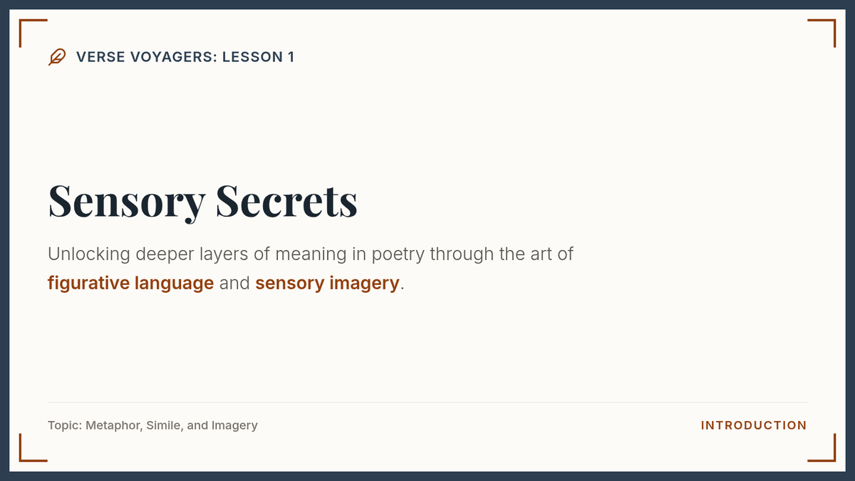 Sensory Secrets Slides