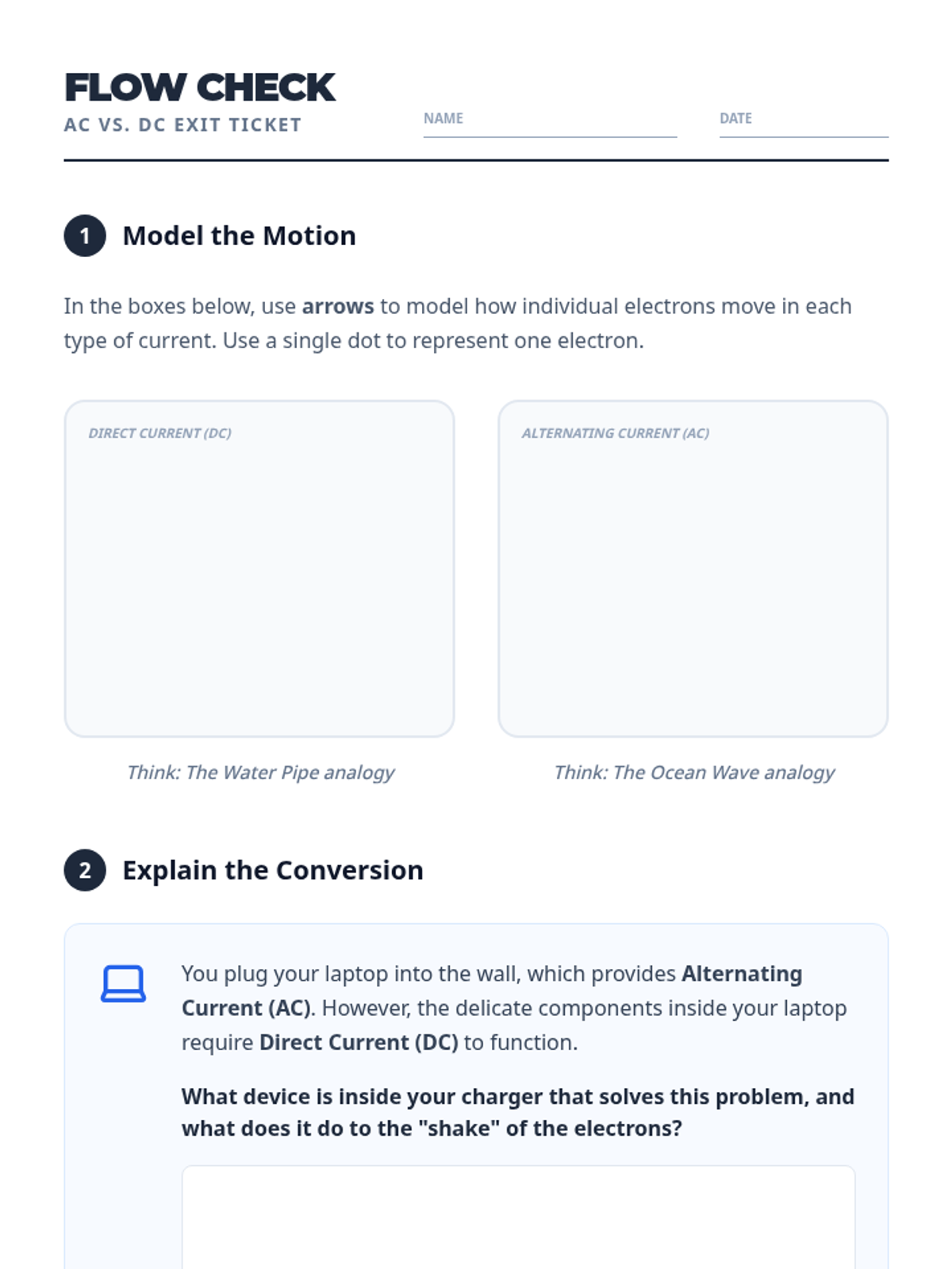 Current Connection Lesson Plan • Lesson • Lenny Learning
