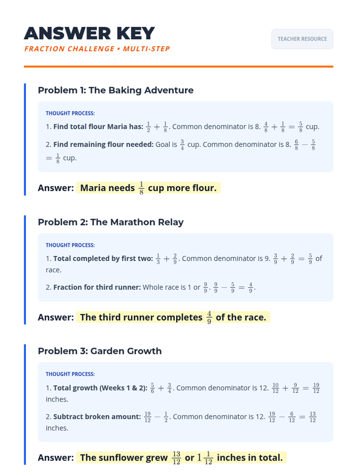 Fraction Fun Multi-Step Challenges • Lesson • Lenny Learning