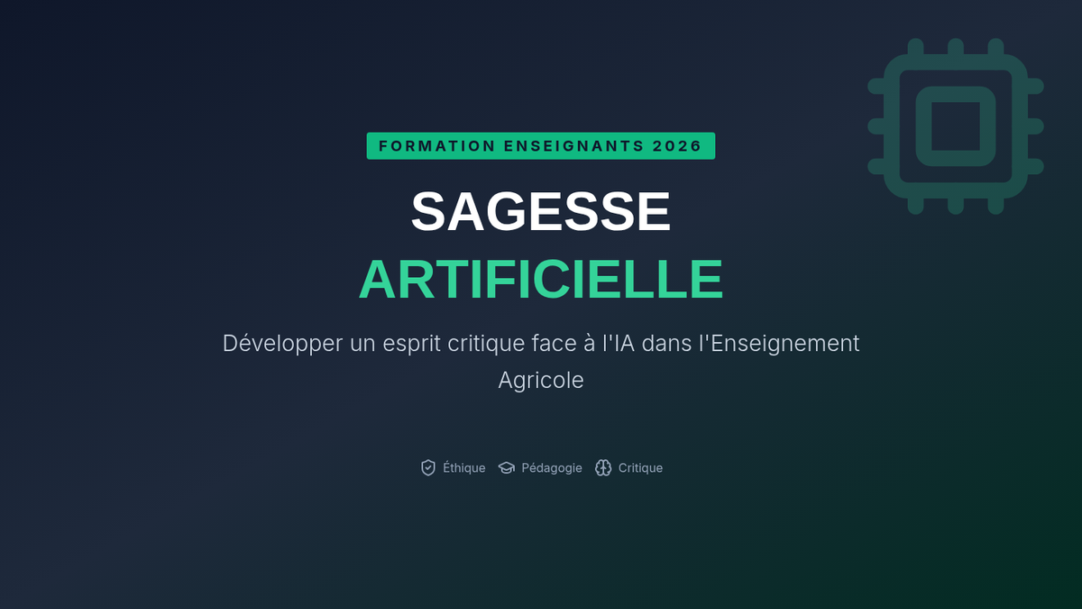 Sagesse Artificielle Presentation Slides