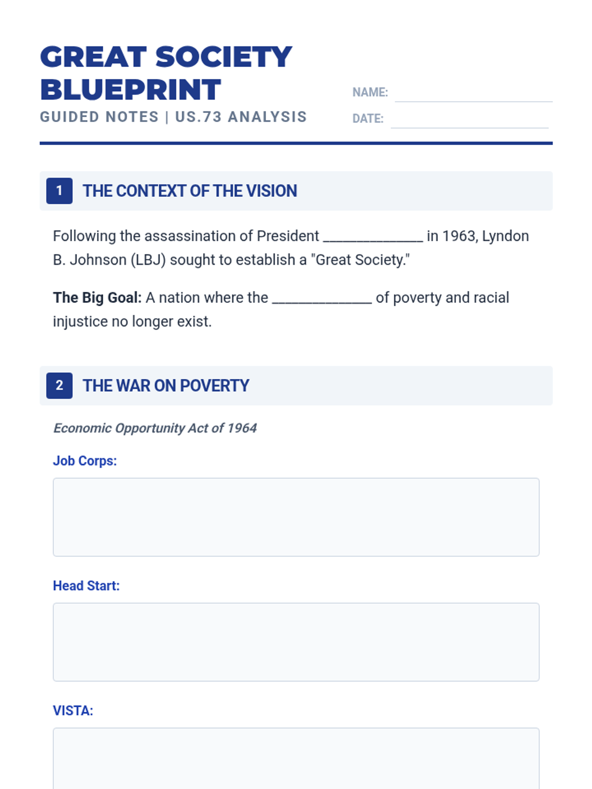 Guided Notes Handout