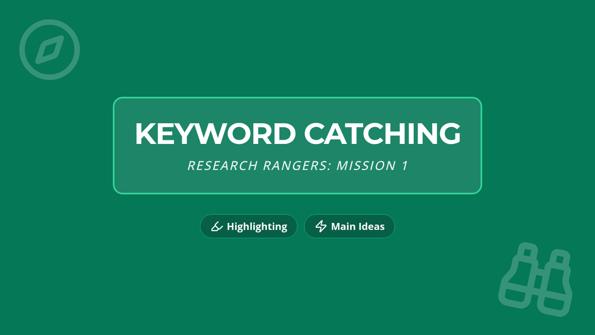 Keyword Catching Slides
