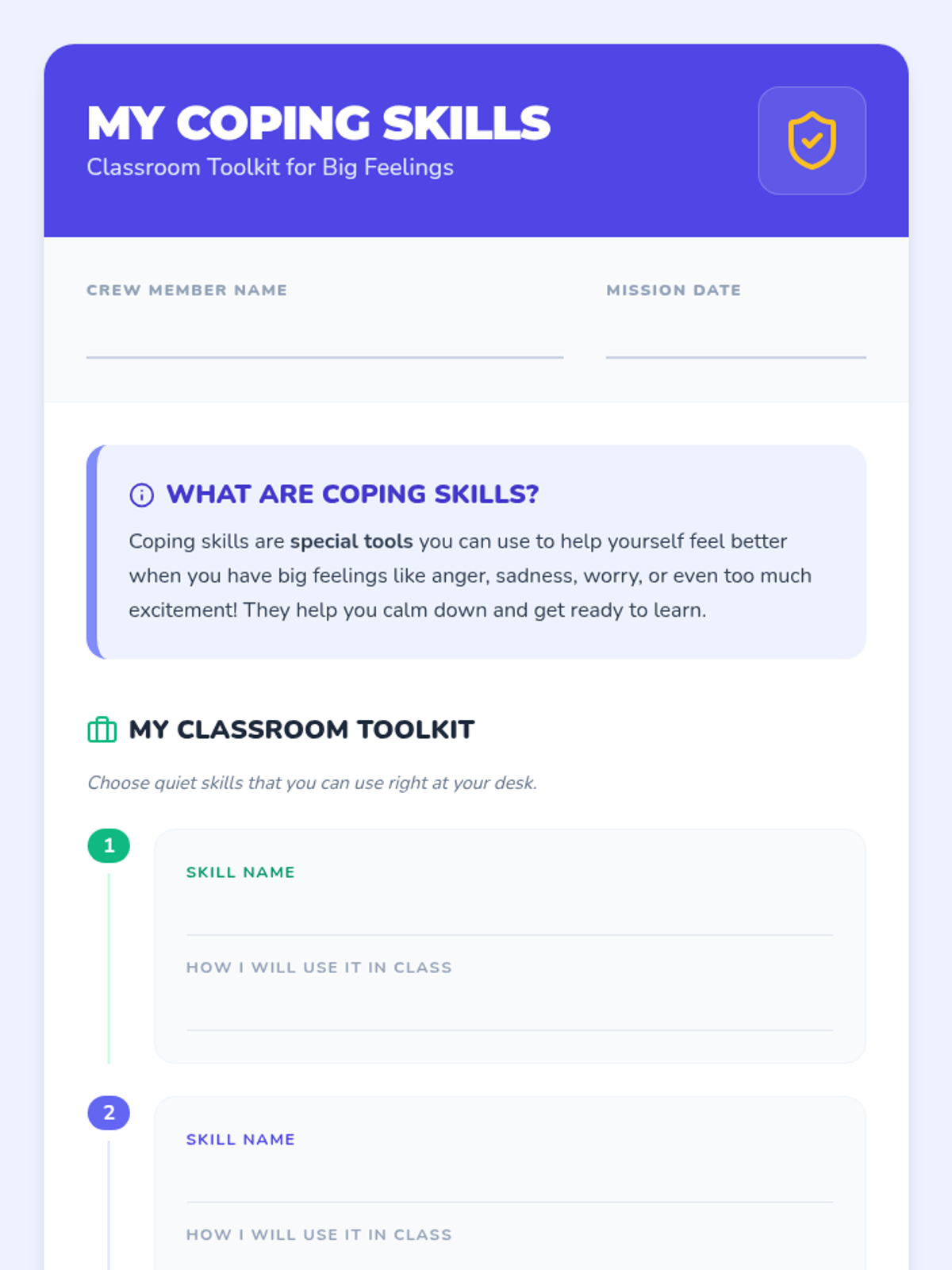 Coping Skills Crew • Lesson • Lenny Learning