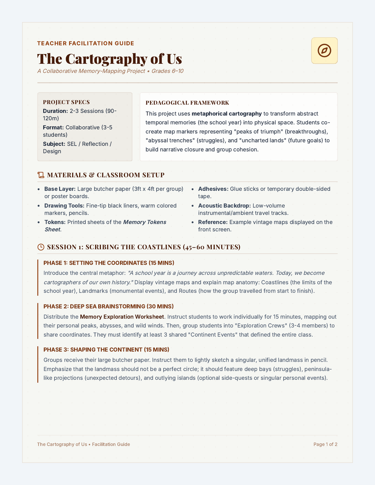 Cartography Lesson Plan page 1