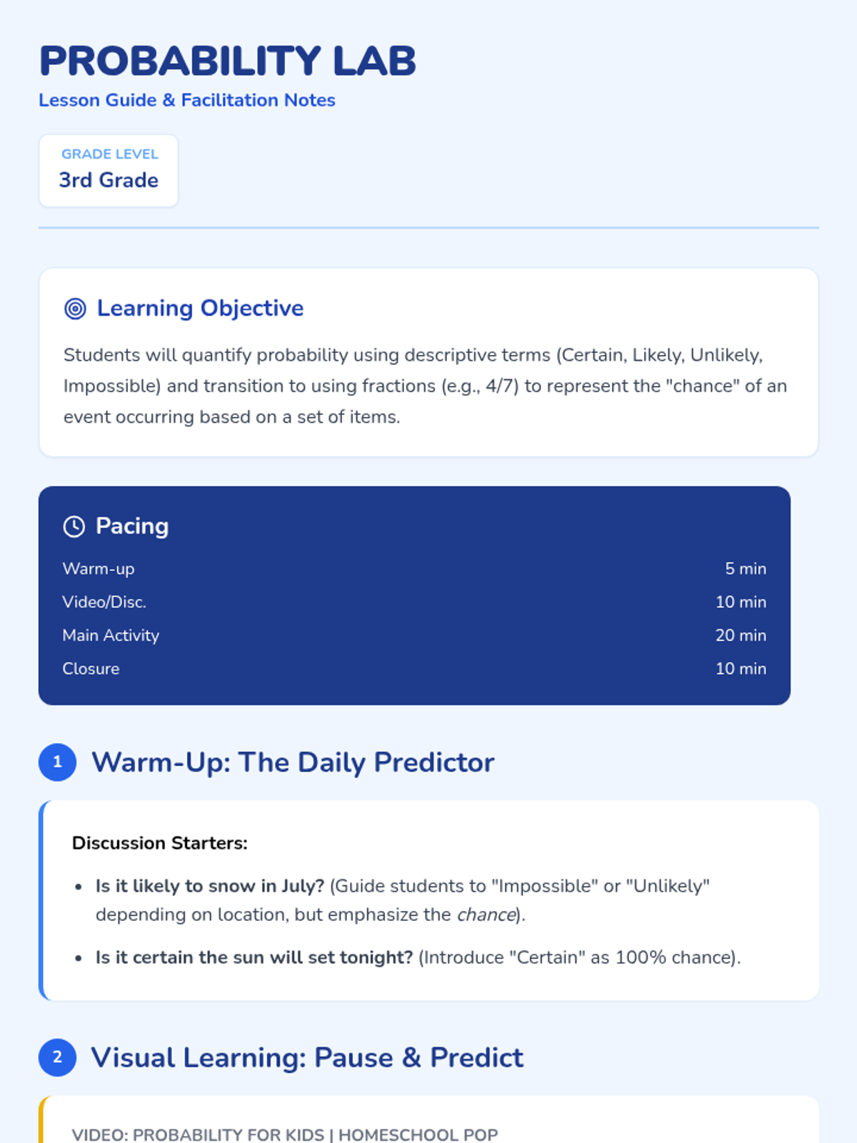 Probability Lab • Lesson • Lenny Learning
