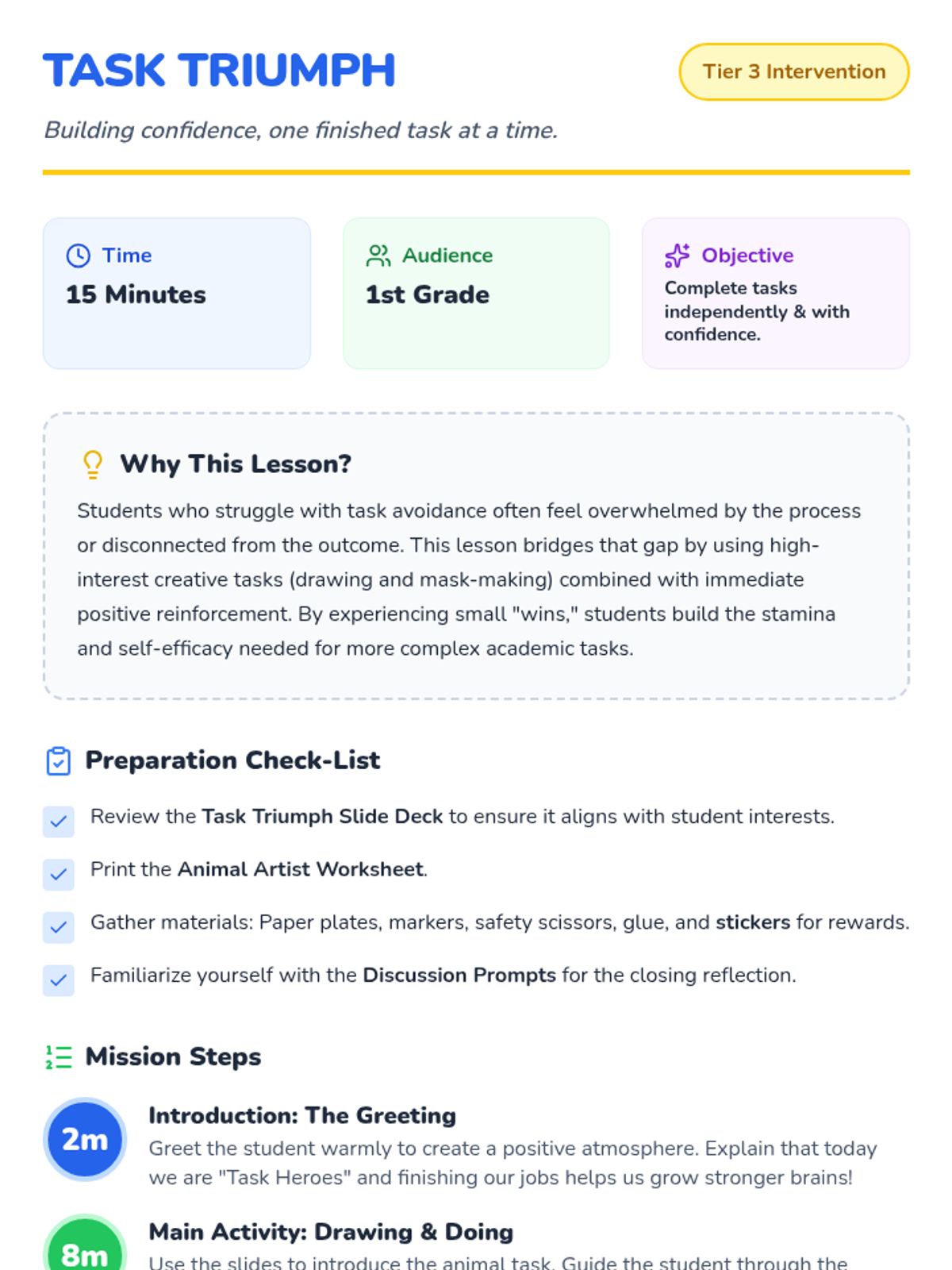 Task Triumph • Lesson • Lenny Learning