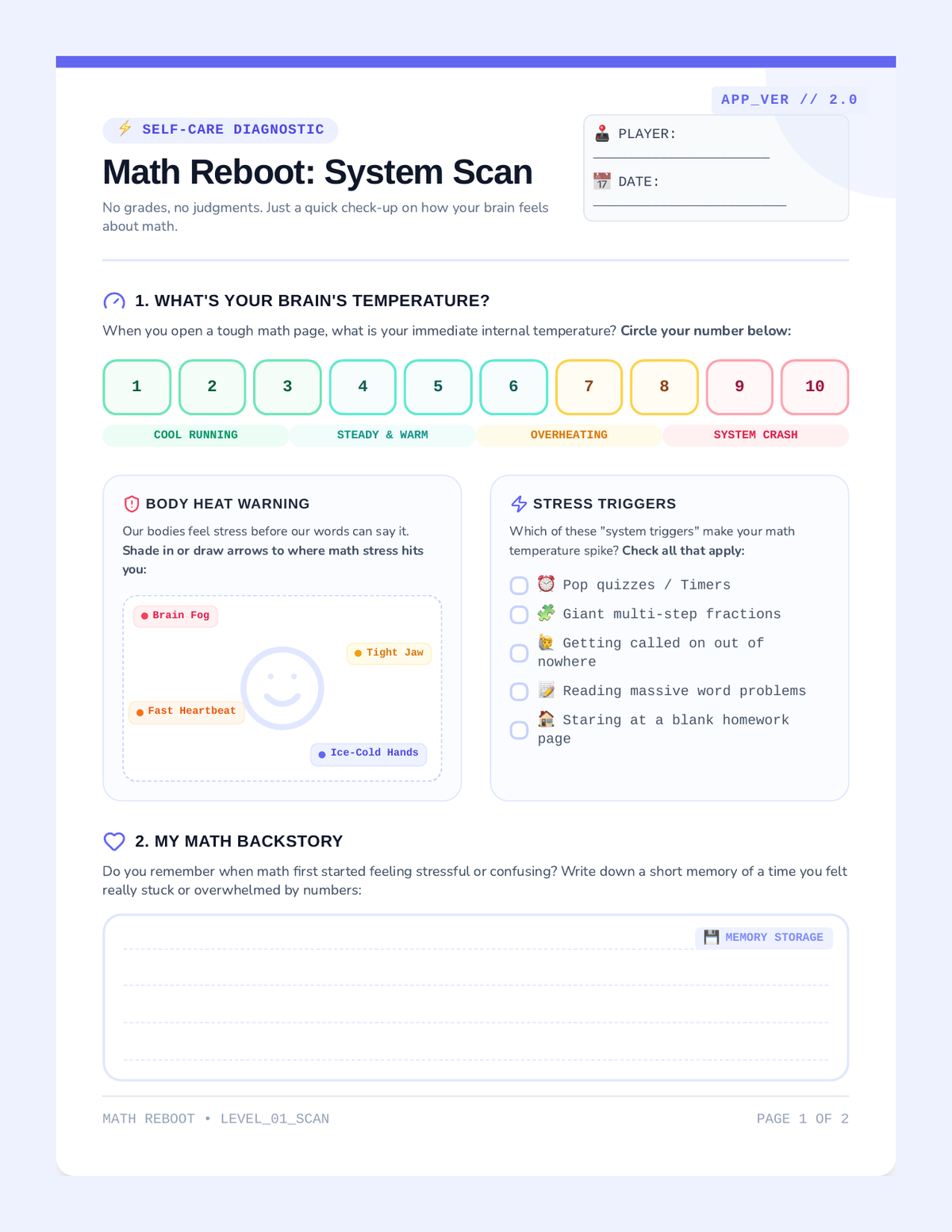 Math Reboot Handout page 1