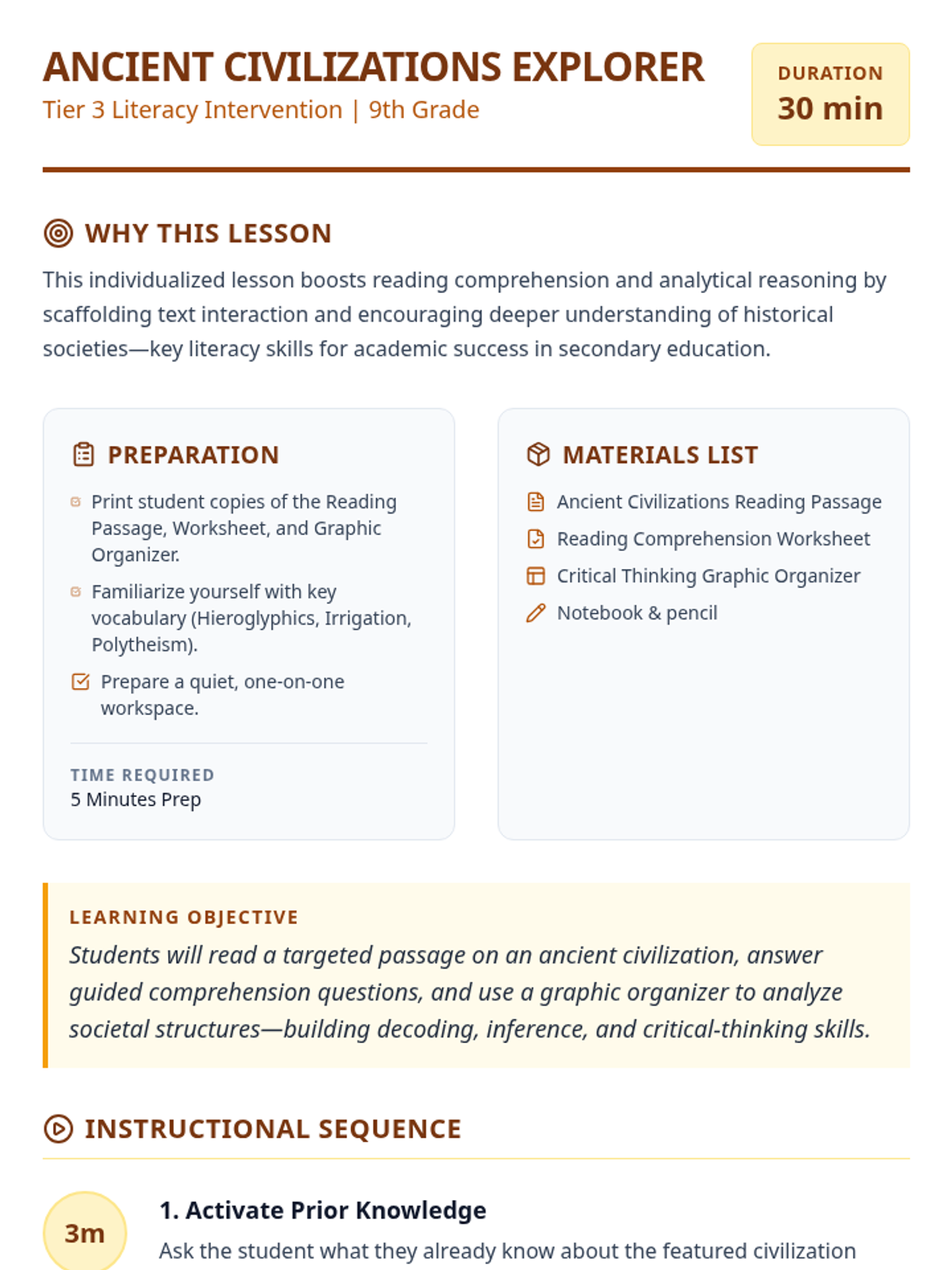 Ancient Civilizations Explorer • Lesson • Lenny.com