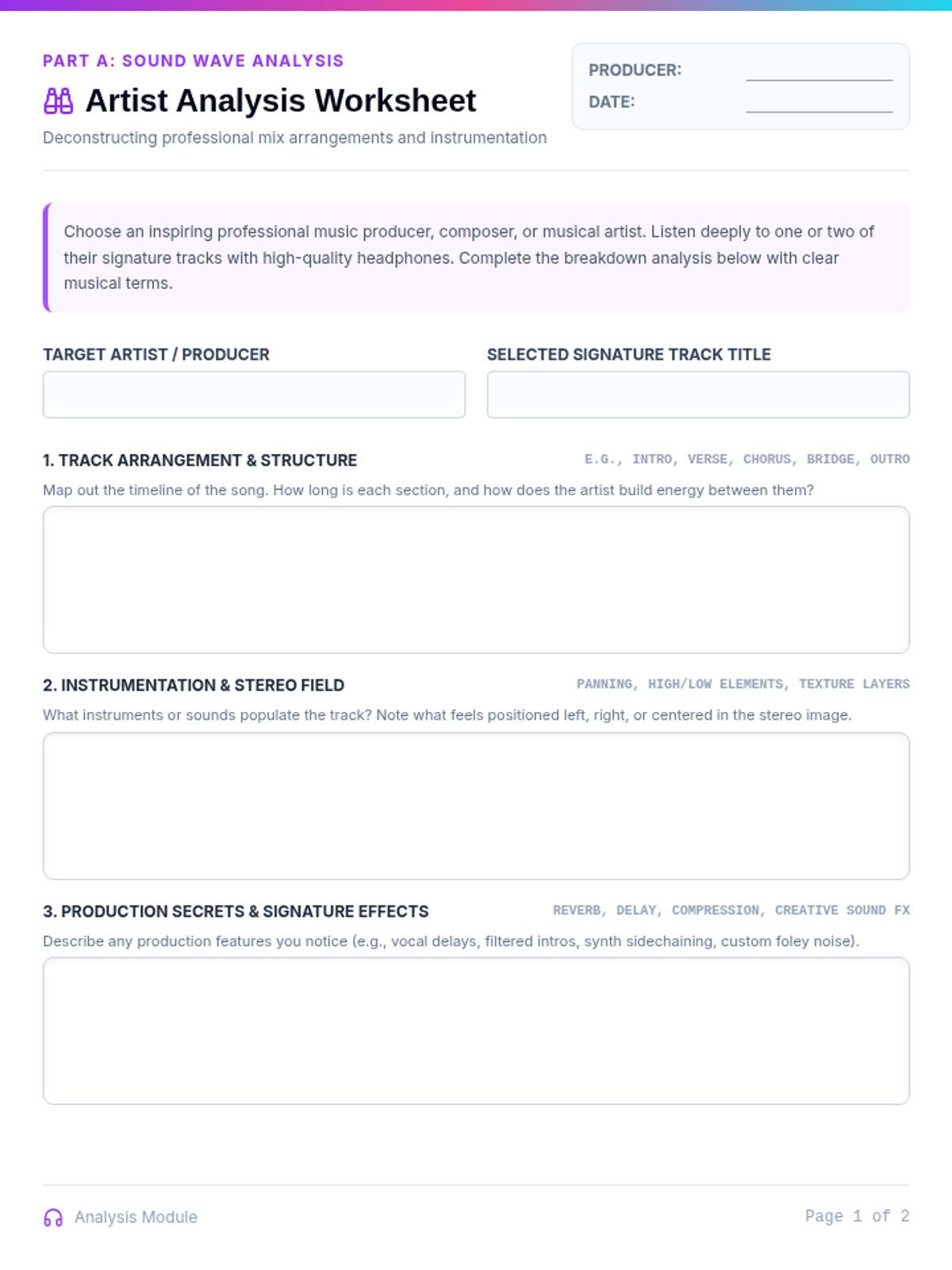 Mix Master Reflection Worksheets
