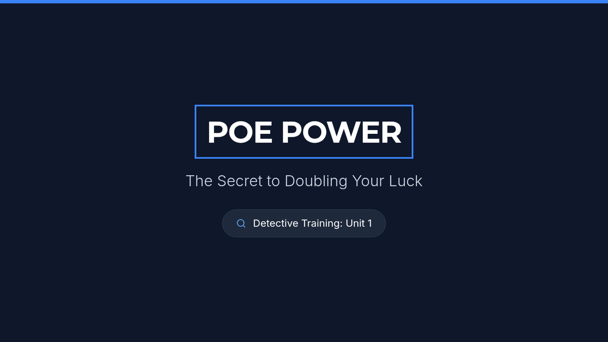 POE Power Slides