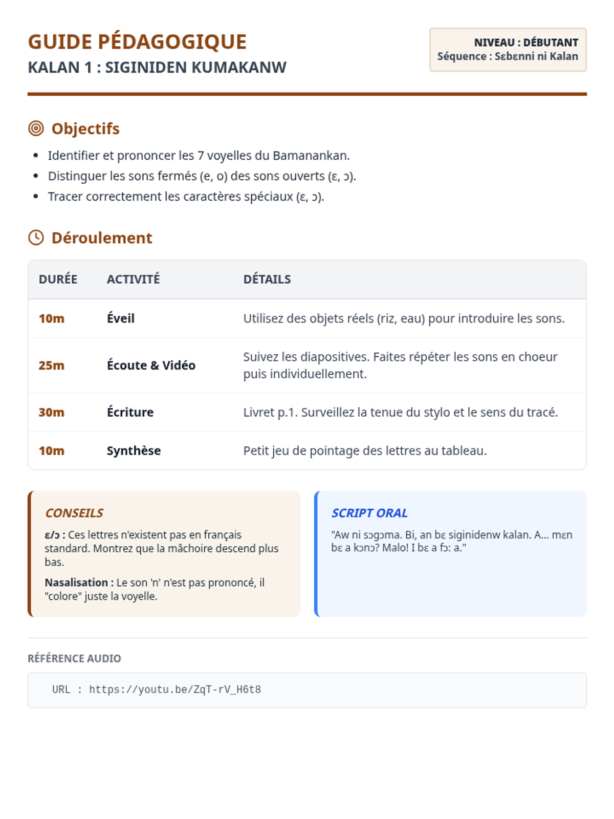 Voyelles Guide Enseignant