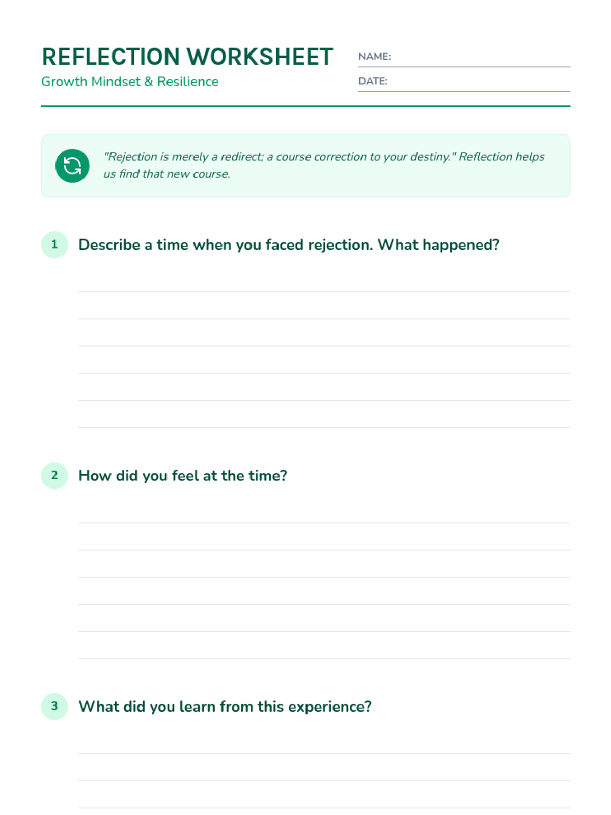 From Rejection to Reflection • Lesson • Lenny Learning
