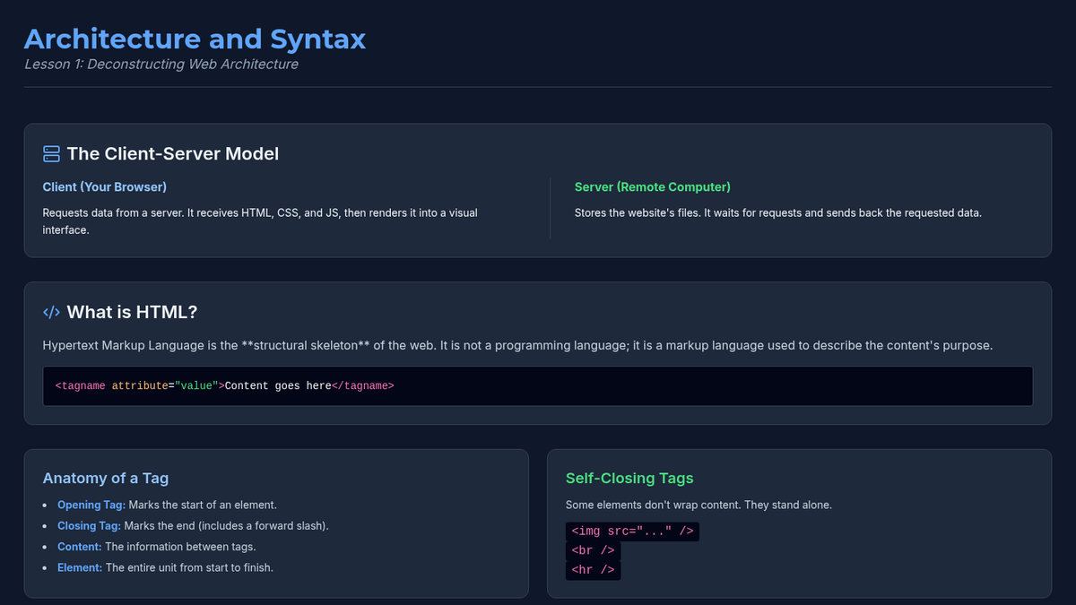 Architecture and Syntax Slides