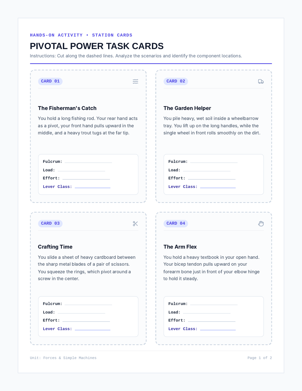 Pivotal Power Task Cards page 1