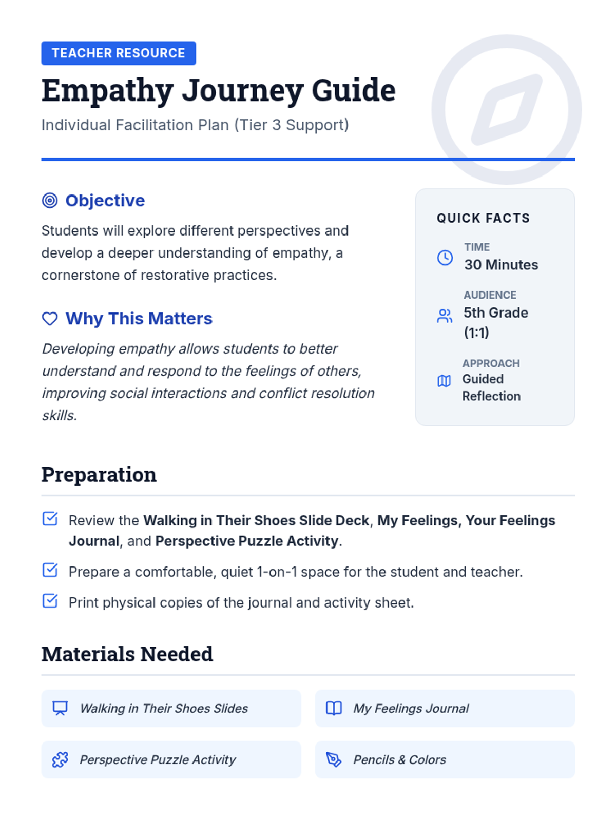 Empathy Journey Guide Lesson Plan • Material • Lenny.com