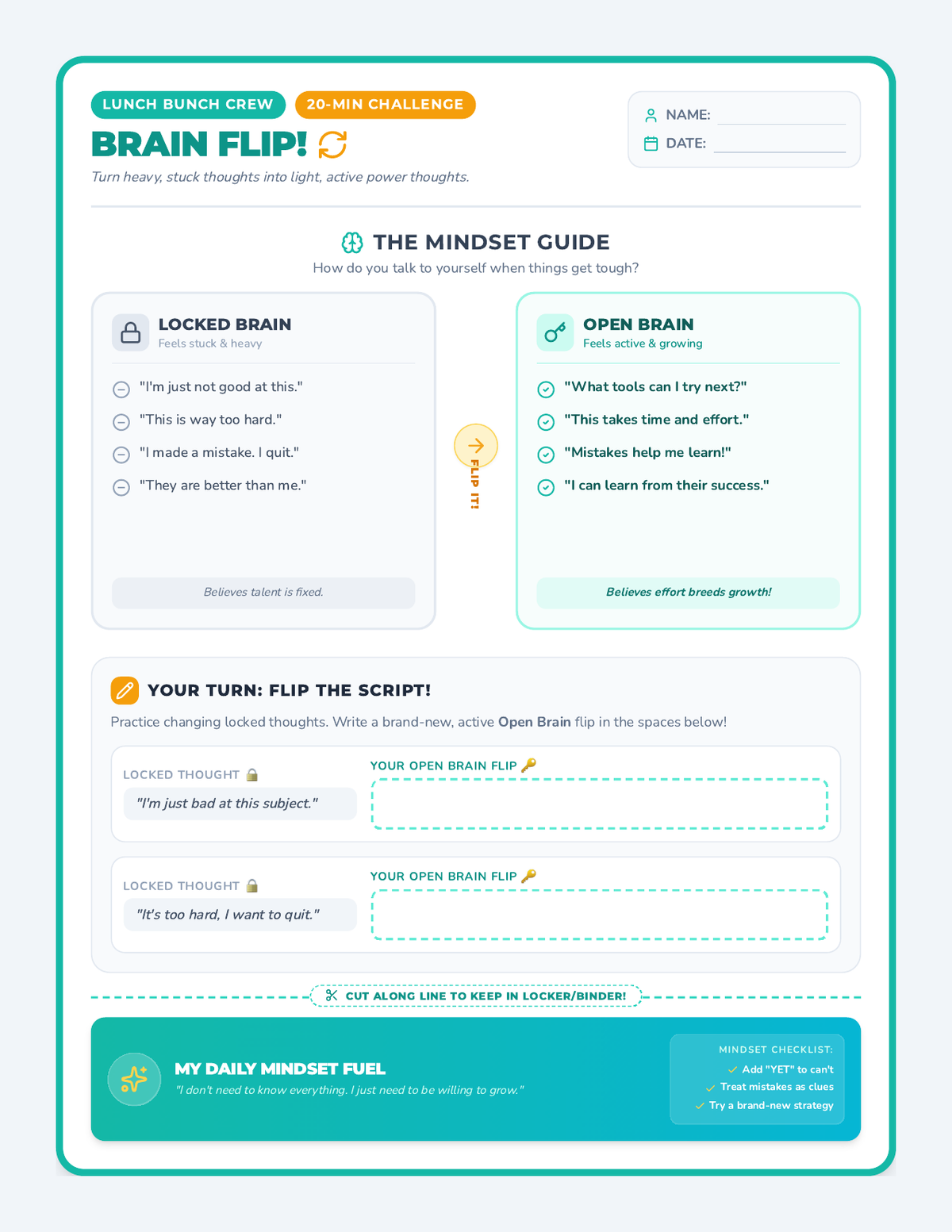 Brain Flip Handout page 1