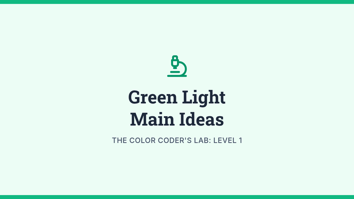 Green Light Slides