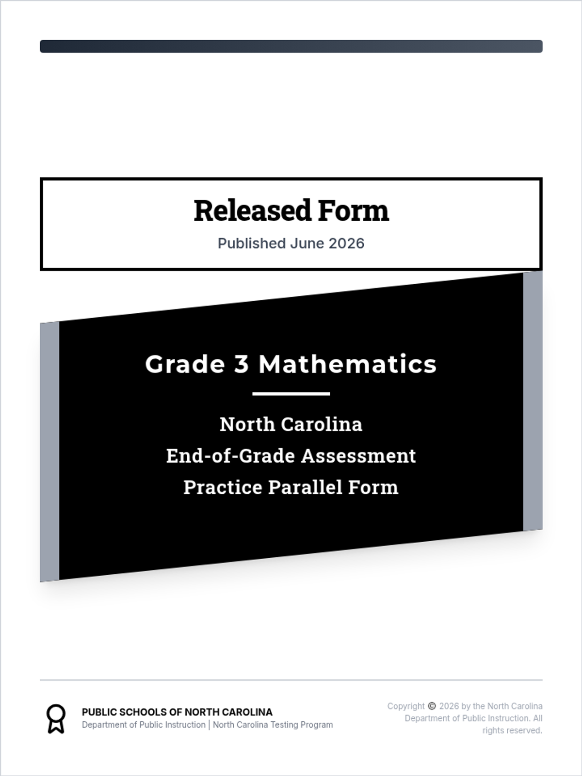 EOG Practice Test Booklet