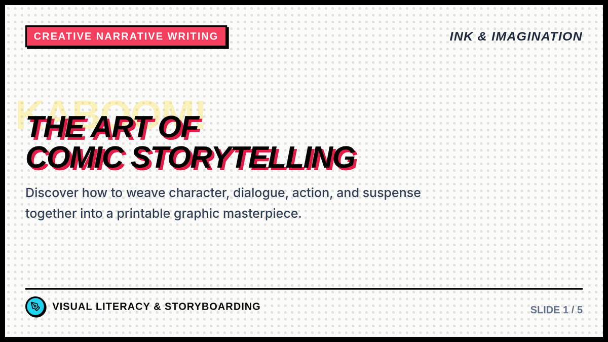 Comic Craft Slides