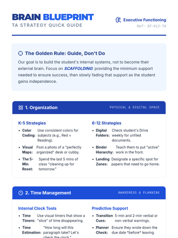 Strategy Cheat Sheet Handout • Material • Lenny.com