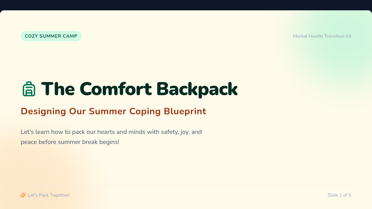 Backpack Blueprint Slides