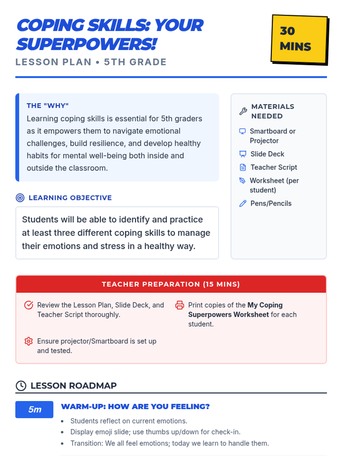 Coping Skills Your Superpowers • Lesson • Lenny Learning