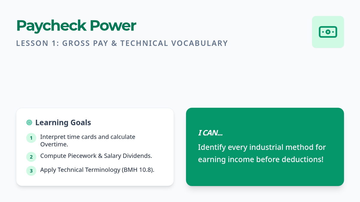 Paycheck Power Slides