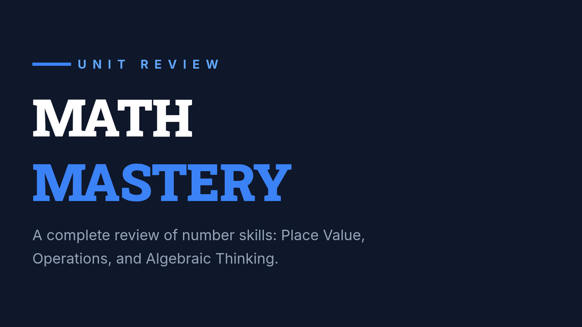 Math Skills Review • Lesson • Lenny Learning