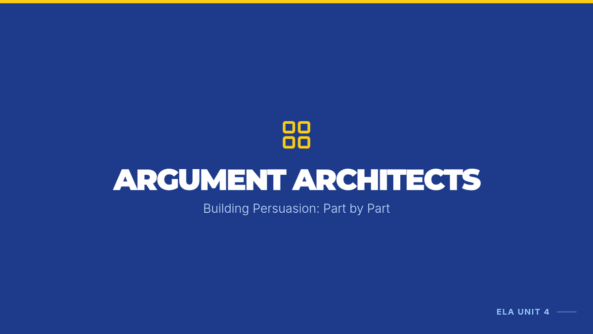 Argument Architects • Lesson • Lenny Learning