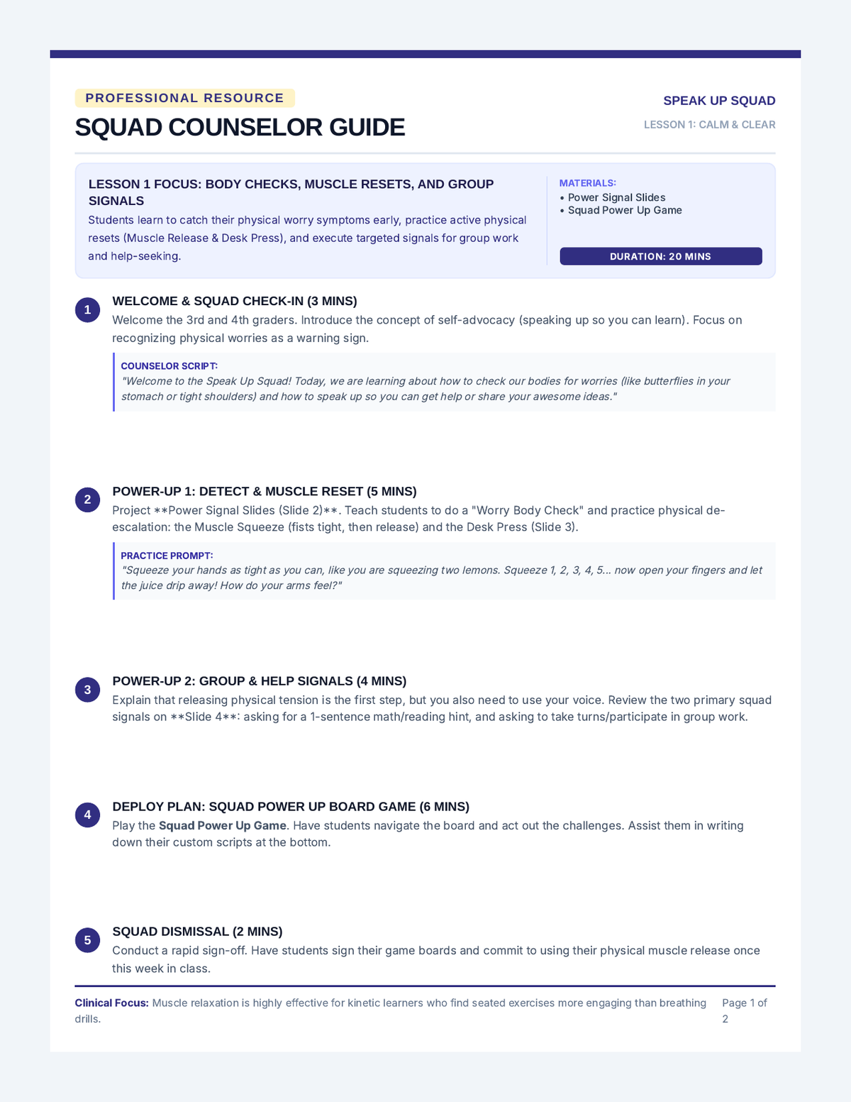 Squad Counselor Guide page 1