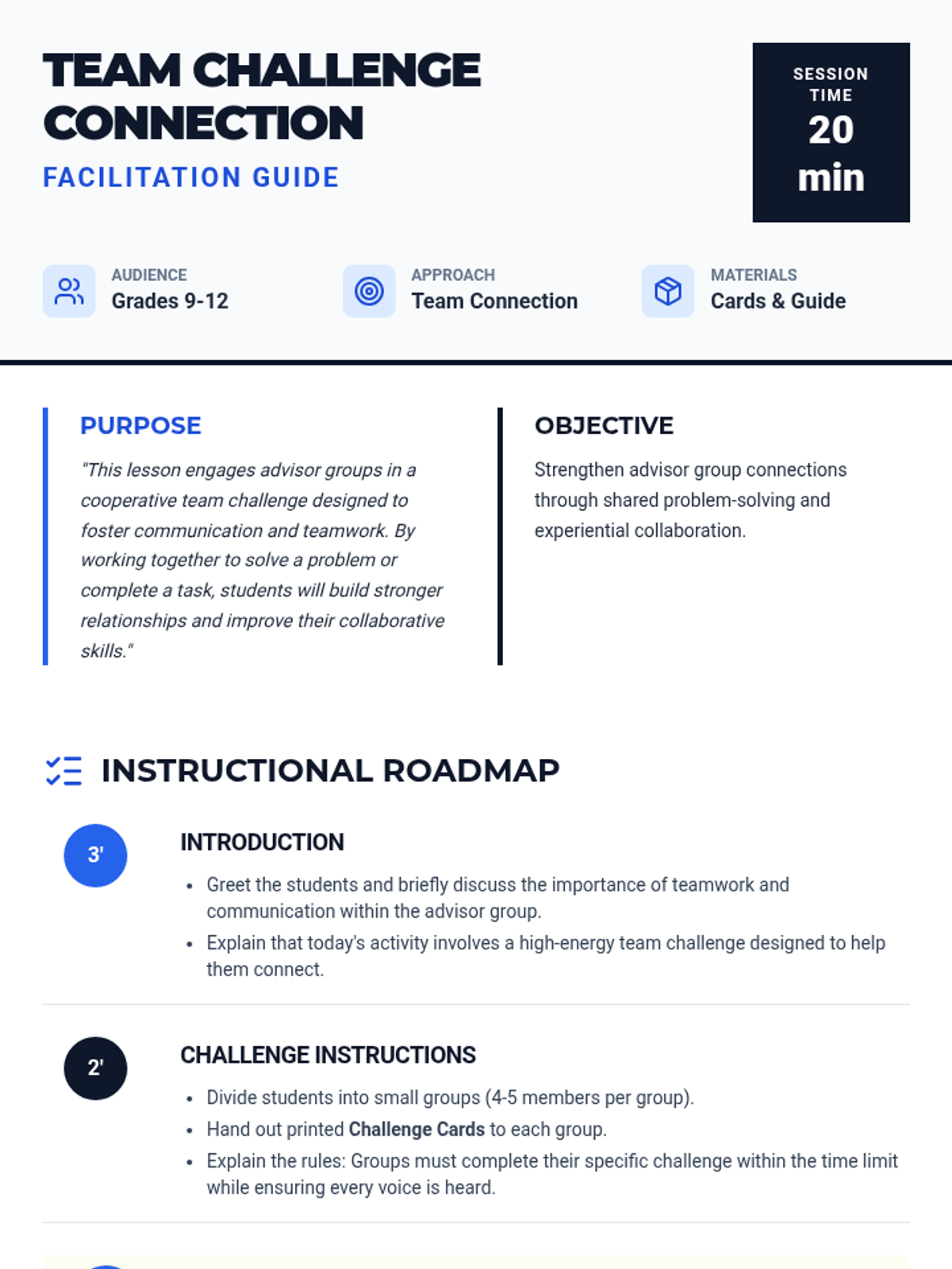 Challenge Lessons Team Challenge Connection • Lesson • Lenny Learning