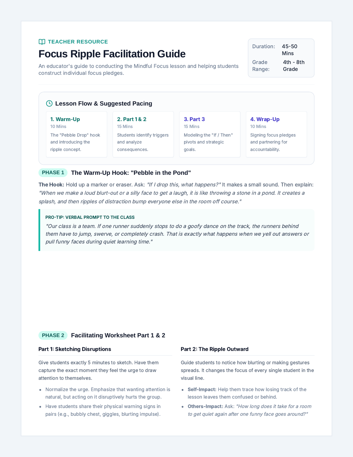 Focus Ripple Teacher Guide page 1
