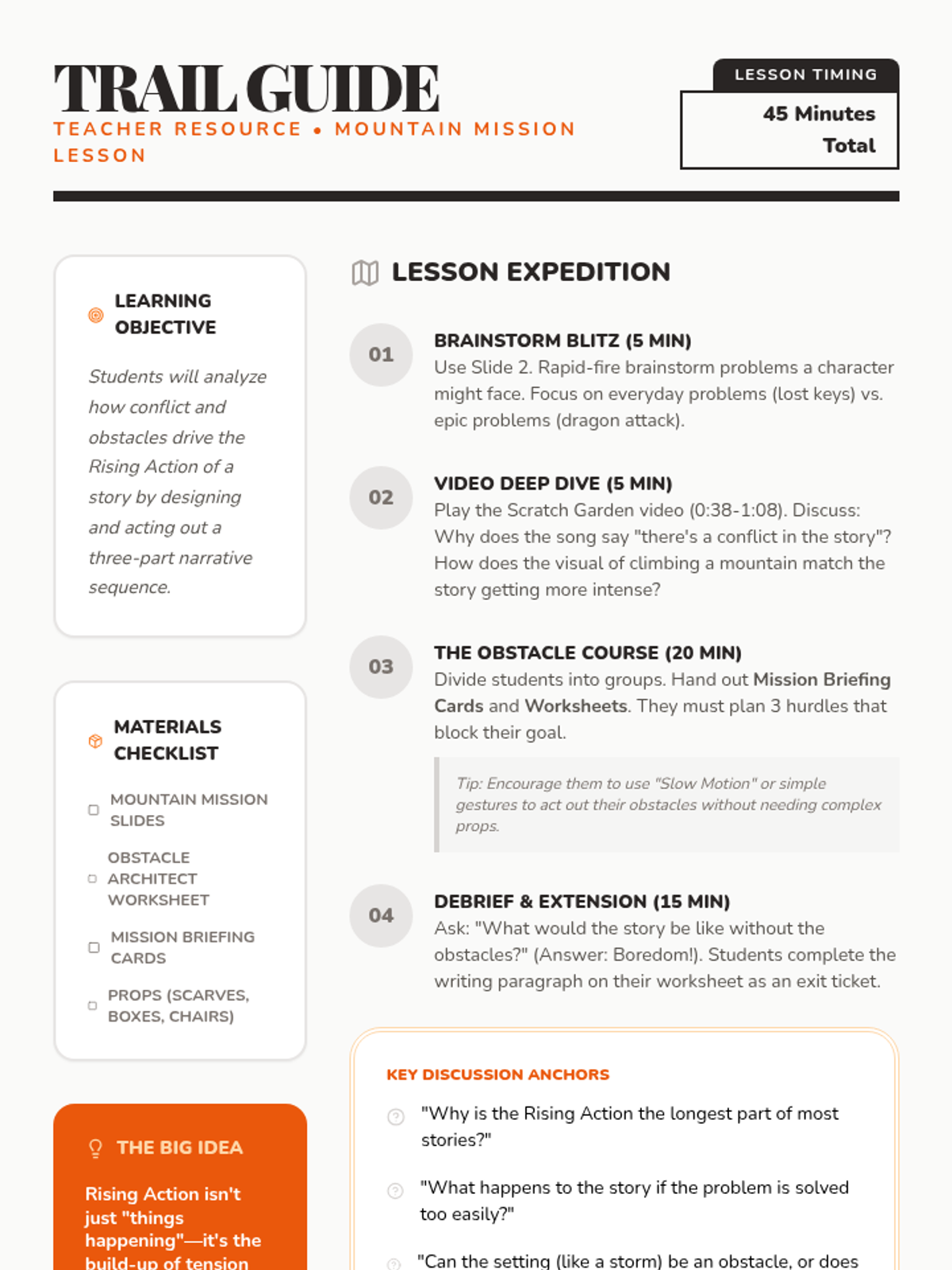 Trail Guide Teacher Resource • Material • Lenny Learning