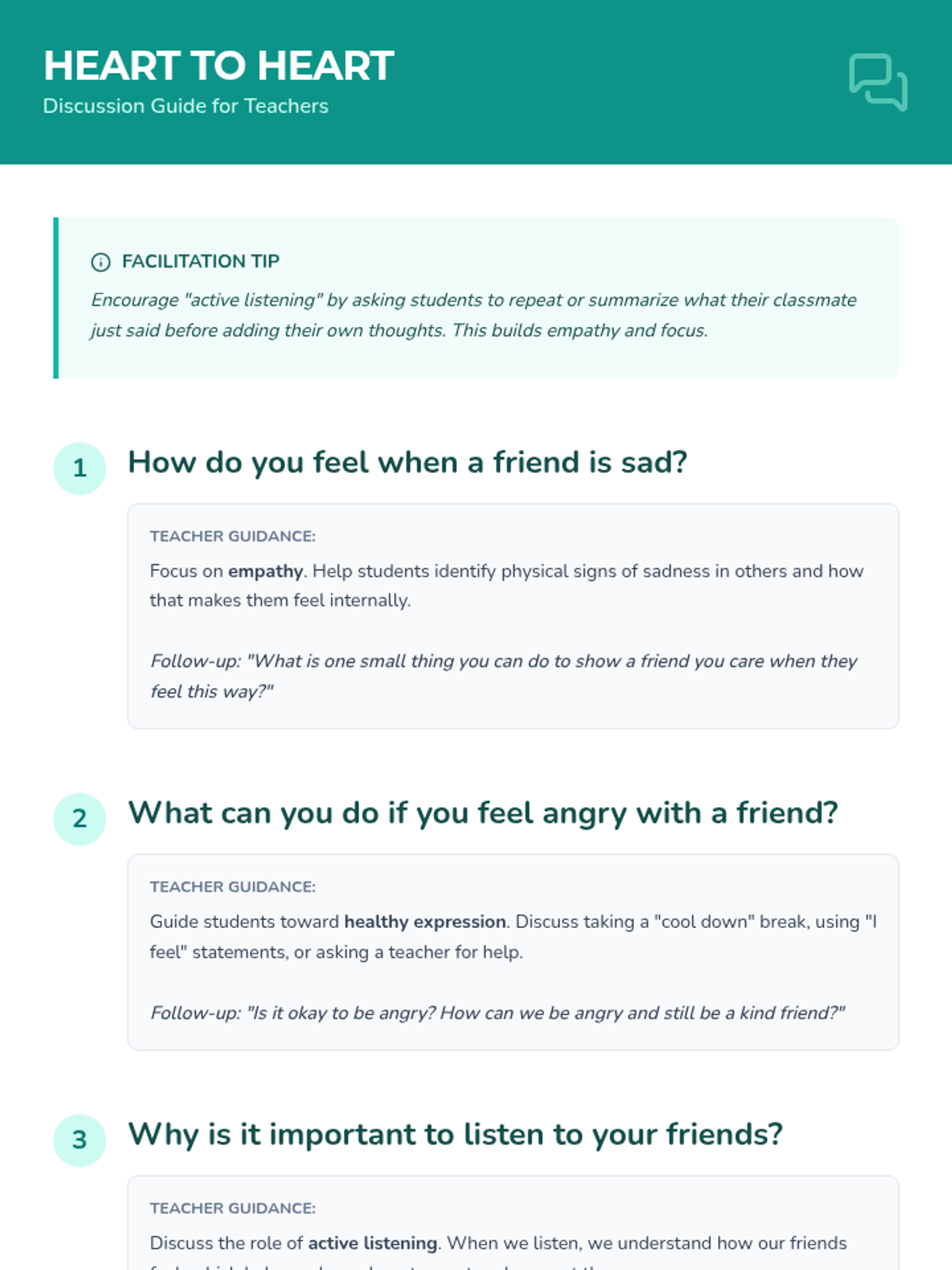Feelings and Friends • Lesson • Lenny Learning