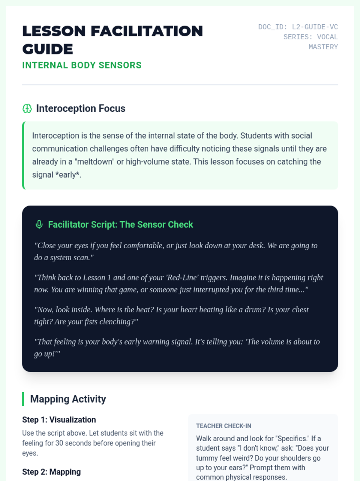 Lesson 2 Facilitation Guide • Material • Lenny.com