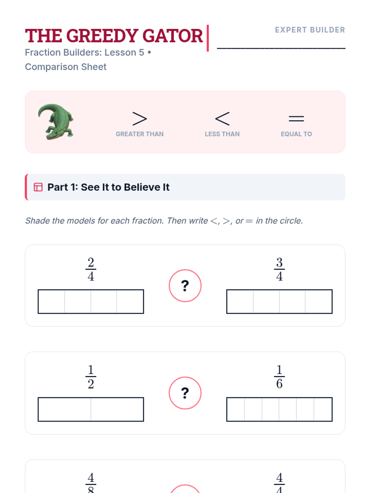 The Gator's Choice • Lesson • Lenny Learning