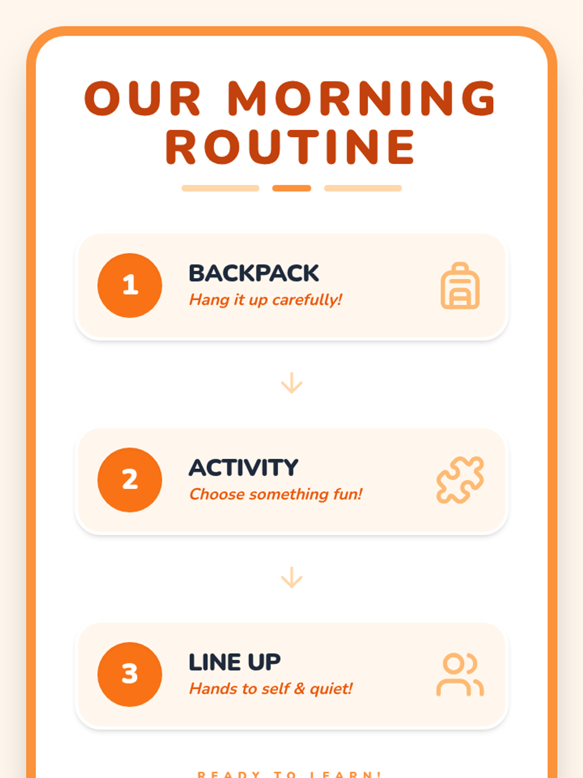 Daily Routine Chart • Material • Lenny Learning