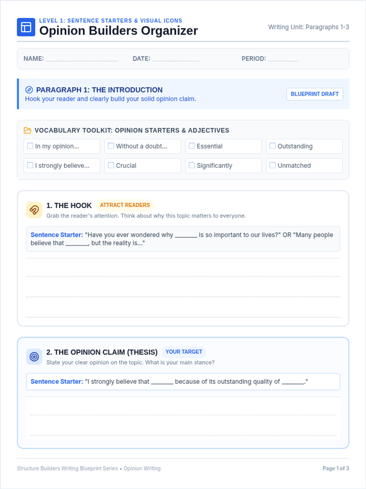 Opinion Builders Organizer