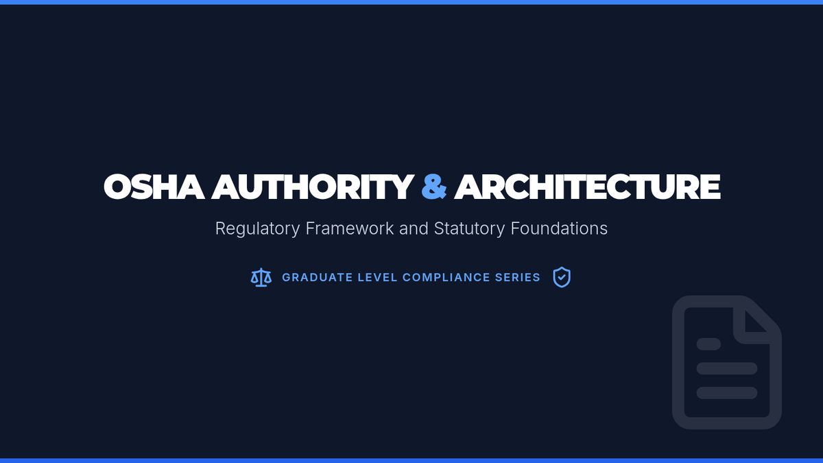 OSHA Authority Slides