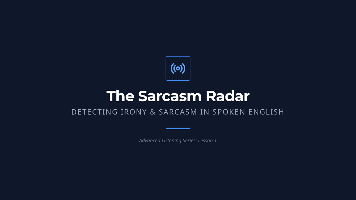 Sarcasm Radar Slides
