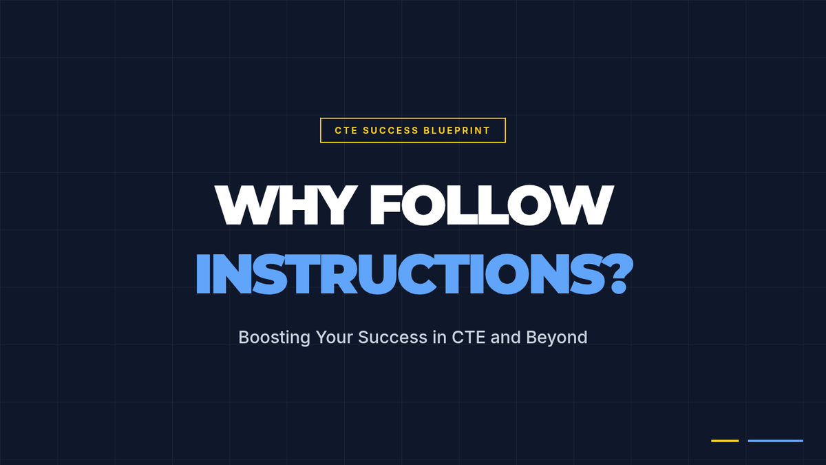Follow Tutorials Why Follow Instructions • Lesson • Lenny Learning