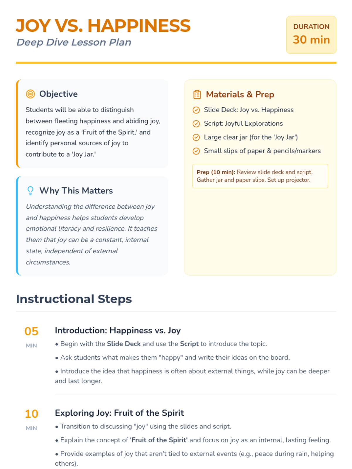 Joy vs Happiness Deep Dive • Lesson • Lenny.com