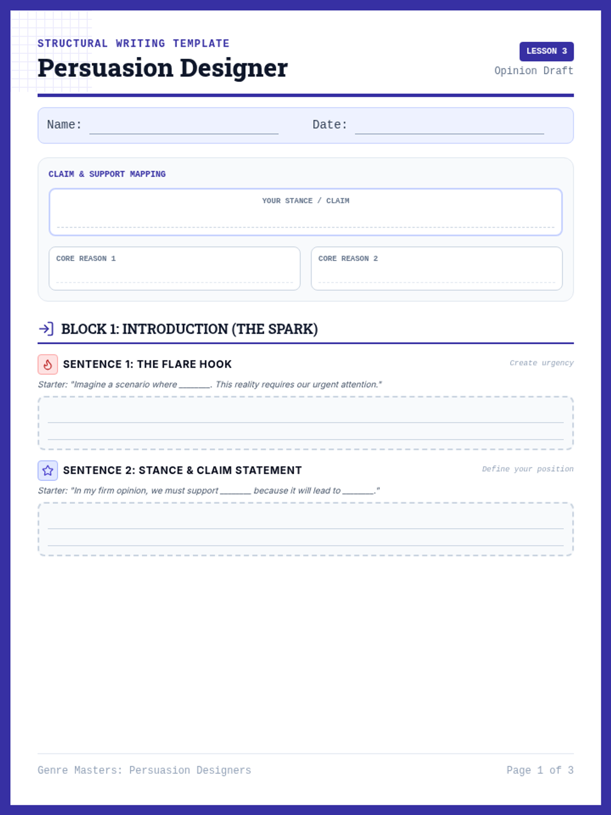 Persuasion Designers Organizer