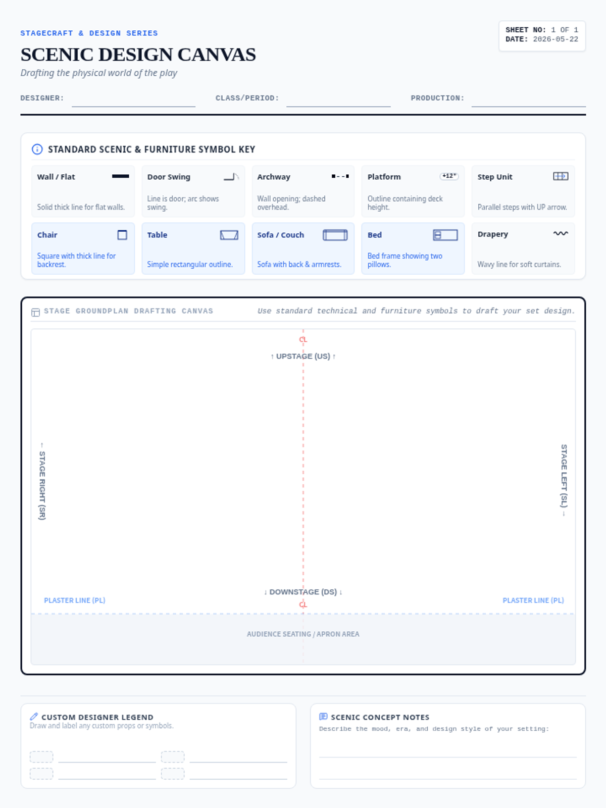 Scenic Blueprint Worksheet