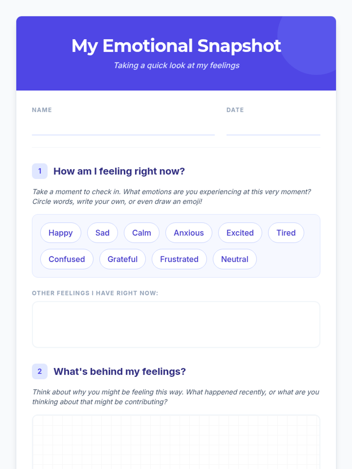 Emotional Check-in • Lesson • Lenny Learning