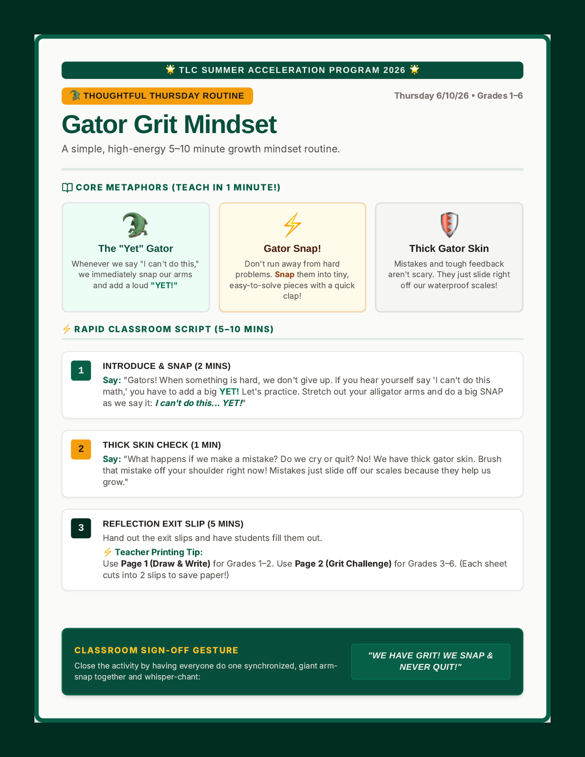 Gator Grit Teacher Guide page 1