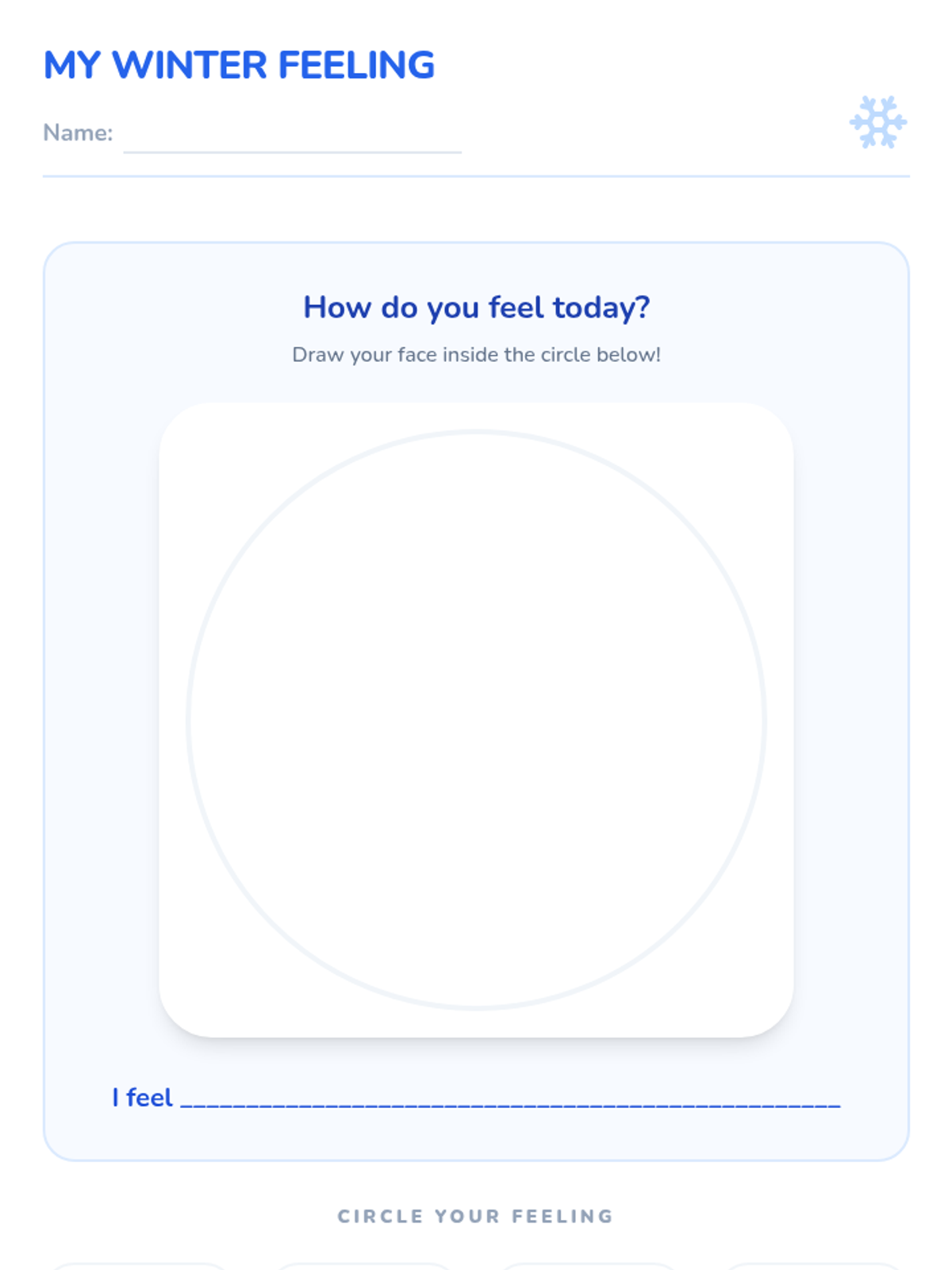 Snowy Circle of Feelings • Lesson • Lenny Learning