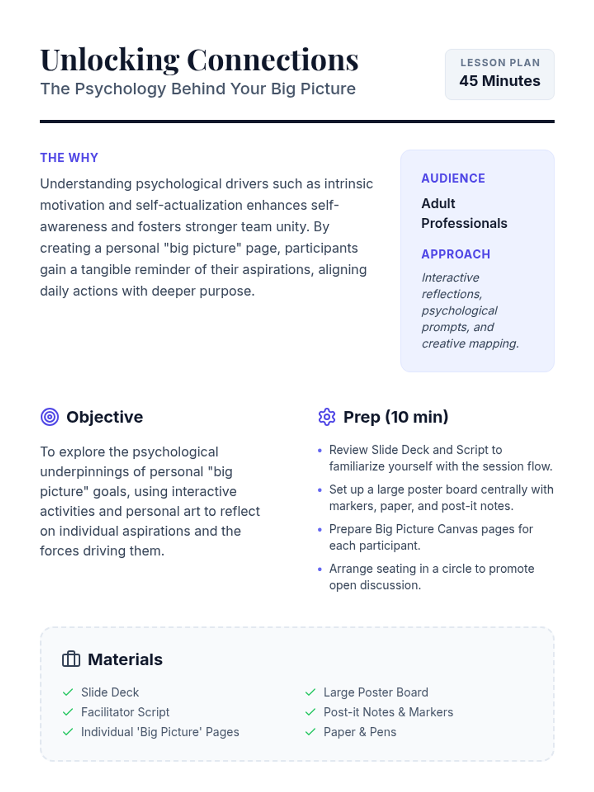 Unlocking Connections • Lesson • Lenny Learning