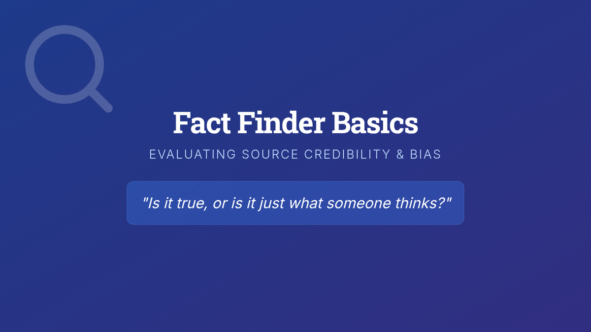 Fact Finder Slides